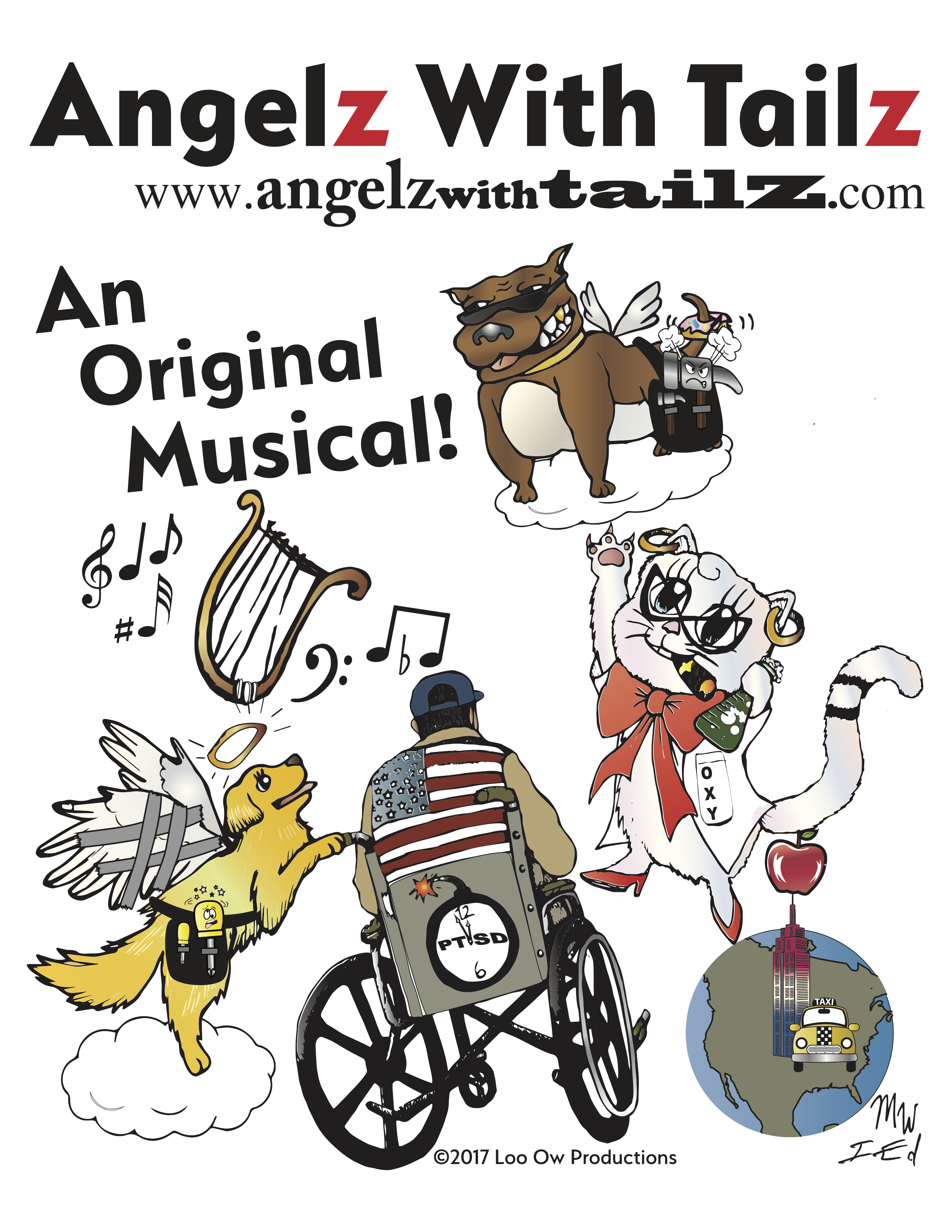 This picture will be printed on a promotional t-shirt to help raise funds for the development of the musical workshop. A donation will be made to the Wounded Warrior Project. It will be a collector’s item. Subscribe to the Facebook page and let me know if you would like to order a t-shirt. I will have a drawing of the Angels who bought a t-shirt and they will win a ticket to the premiere. The more t-shirts you buy the better your odds!